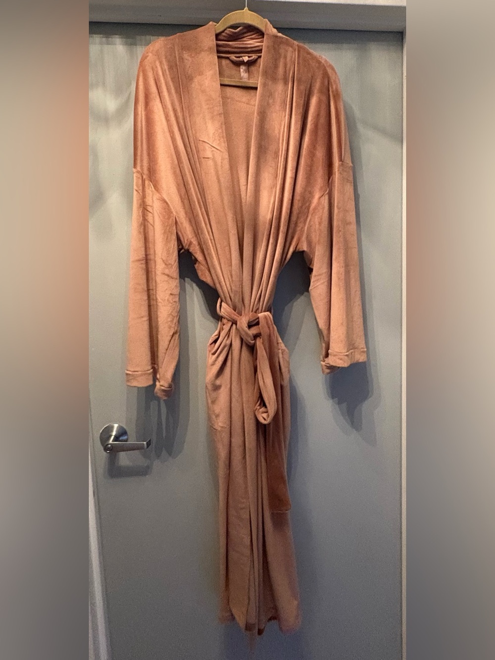 SKIMS Velour Wrap Robe Sienna Brown Size XL- NWOT - Picture 4 of 12
